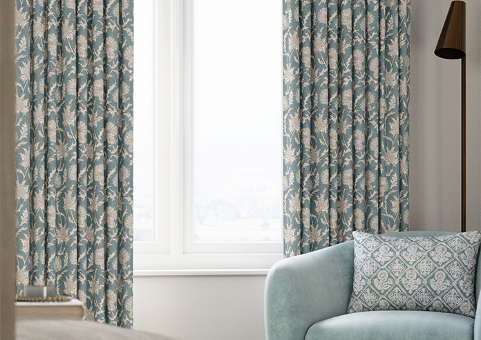 Carlina, Teal - Made to Measure Curtains - Image 5